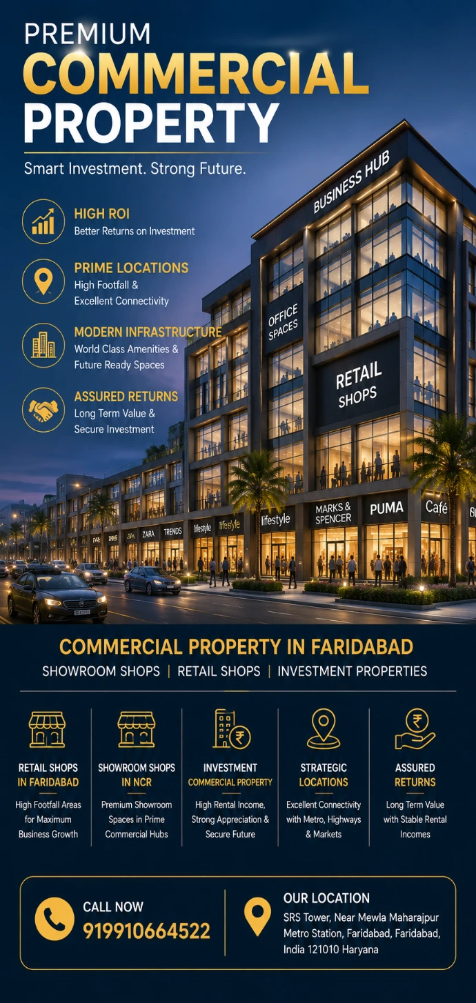 commercial property in faridabad 